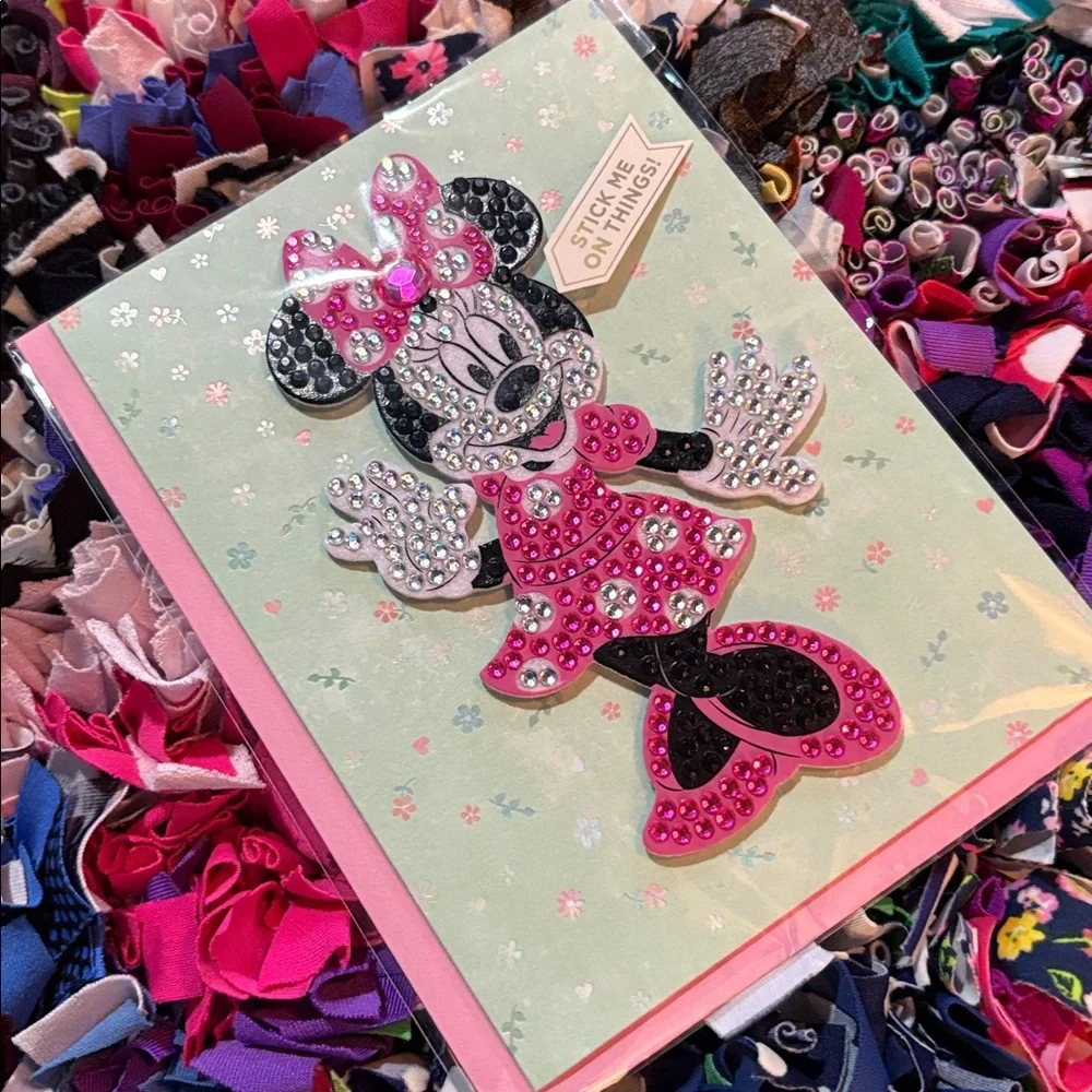 🆕American Greetings-Papyrus ‘Disney’ Birthday Card With Stick On Patch